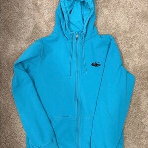 Nike 6.0 2-Way Full Zip-up Hoodie Medium Blue Skate Sweatshirt Skateboarding